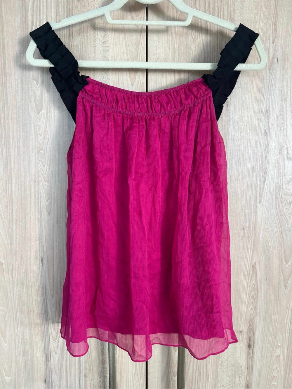 Diane von Furstenberg Marston Silk Camisole Top Raspberry Pink Womens Size 4 NWT